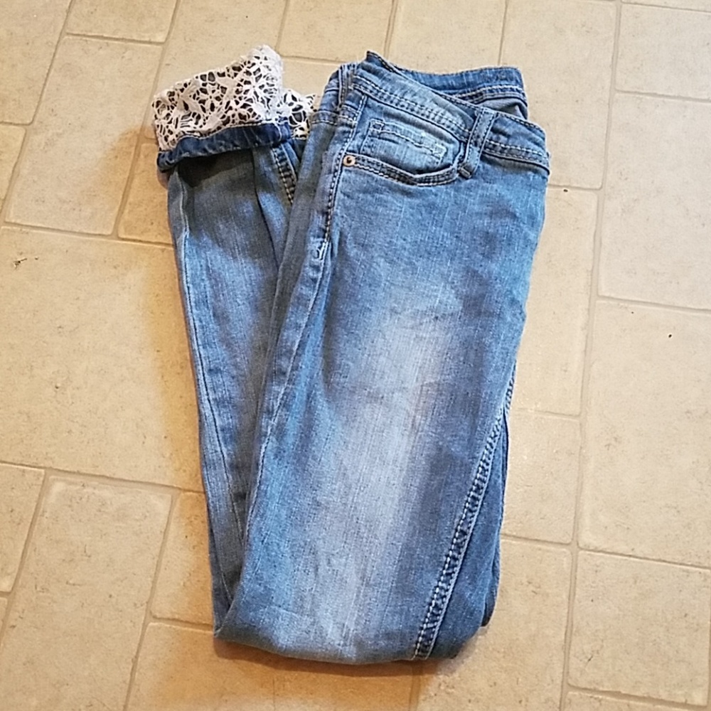 Lace Cuff Jeans